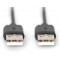 DIGITUS Cable USB 2.0 type A M/M. AWG 30 Noir 3 m