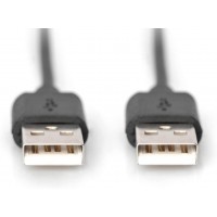 DIGITUS Cable USB 2.0 type A M/M. AWG 30 Noir 3 m