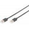 DIGITUS Cable USB USB 2.0 USB-A male, USB-A male 5.00 m Noir