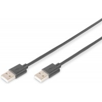 DIGITUS Cable USB USB 2.0 USB-A male, USB-A male 5.00 m Noir