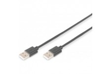 DIGITUS Cable USB USB 2.0 USB-A male, USB-A male 5.00 m Noir