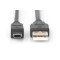 DIGITUS USB 2.0 connection cable. type A mini B (5pin) M/M. 1.8m Noir