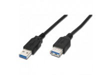 Electronic AK-300203-030-S cable USB 3 m USB 3.2 Gen 1 (3.1 Gen 1) USB A Noir