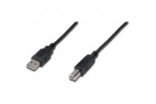 DIGITUS Cable USB USB 2.0 USB-A male, USB-B male 1.80 m Noir
