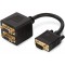 Digitus AK-310400-002-S Cable repartiteur en Y HD15 male/double VGA HD15 femelle Noir 20 cm