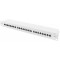 DIGITUS LSA Patch-Panel Cat-6A - 24 Ports - 1 U - Blinde - Classe EA - Volet anti-poussiere - Gris RAL 7035
