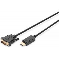 Digitus AK-340301-020-S Adaptateur DisplayPort vers DVI Noir