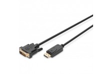 Digitus AK-340301-020-S Adaptateur DisplayPort vers DVI Noir
