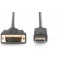 Digitus AK-340301-020-S Adaptateur DisplayPort vers DVI Noir