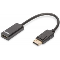 Digitus Displayport Cable Adaptateur 0,15 m Noir