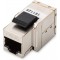 Module DIGITUS Keystone, connecteur Cat 6A, 2x prise RJ45 (8P8C), pour panneaux de brassage modulaires, blinde a  360°.