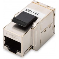 Module DIGITUS Keystone, connecteur Cat 6A, 2x prise RJ45 (8P8C), pour panneaux de brassage modulaires, blinde a  360°.