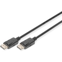 DIGITUS Cable de Connexion DisplayPort DP St/St 2,0 m M/Verrouillage DP 1.2 Ultra HD 4 K SW
