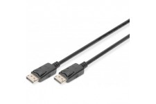 DIGITUS Cable de Connexion DisplayPort DP St/St 2,0 m M/Verrouillage DP 1.2 Ultra HD 4 K SW