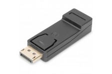 DIGITUS Adaptateur, DP - HDMI Type A, avec Verrouillage, DisplayPort DP 1.1 A, Full HD, Noir