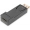 DIGITUS Adaptateur, DP - HDMI Type A, avec Verrouillage, DisplayPort DP 1.1 A, Full HD, Noir