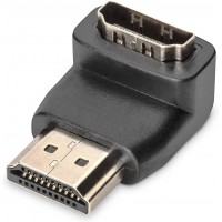 DIGITUS - HDMI Adaptateur Type A 90? Angle M/F. comp. to Former HDMI 1.3/1.4.Noir