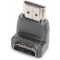 DIGITUS - HDMI Adaptateur Type A 90? Angle M/F. comp. to Former HDMI 1.3/1.4.Noir