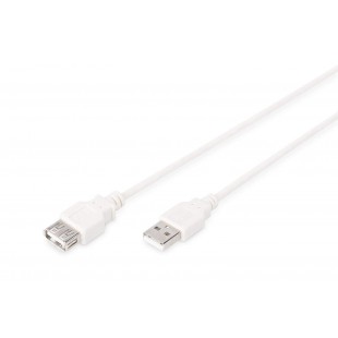 ASSMANN Electronic AK-300202-050-E cable USB 5 m USB 2.0 USB A Blanc