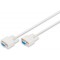 Cable de connexion serie DIGITUS - D-Sub 9 a  D-Sub 9 - Socket to socket - 2.0m - RS-232 - RS-485 - Beige