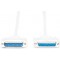 DIGITUS Cable de Connexion parallele D-Sub 25 a  D-Sub 25 - Fiche a  Prise Femelle - 2.0m - Rallonge de cable - Beige