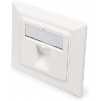 Digitus DN-93811 Boitier d'encastrement Vide pour Module Keystone 1 Compartiment Blanc