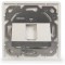 Digitus DN-93811 Boitier d'encastrement Vide pour Module Keystone 1 Compartiment Blanc
