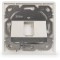 Digitus DN-93811 Boitier d'encastrement Vide pour Module Keystone 1 Compartiment Blanc