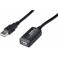 DIGITUS USB 2.0 25m cable USB USB A Noir