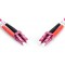 DIGITUS FO cable patch OM4 - 5 m LC a  LC cable fibre optique - LSZH - Duplex Multimode 50/125µ - 10 GBit/s - Purple