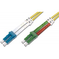 DIGITUS fibre optique cable patch fibre optique fibre optique - 2-m OS2 - LC APC to LC connector - reseau fibre optique - duplex