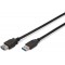 DIGITUS USB 3.0 Cable de rallonge, Type A male vers Type A Femelle, 1,8m, 5 GBP/s, Noir