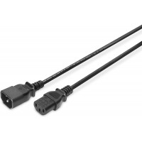 ASSMANN Rallonge de cable d'alimentation pour appareils a Froid Version europeenne C14 vers C13 male/Femelle H05VV-