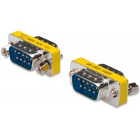 DIGITUS D-Sub 9 Changeur de genre - Adaptateur - 9 broches femelle - connecteur a connecteur - RS-232 - RS-485 - TT