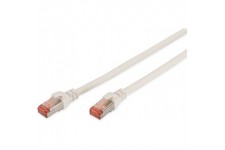 DIGITUS Cat 6 S-FTP Patch Cord, CU, LSZH AWG 27/7, Length 0.5 m, Color White