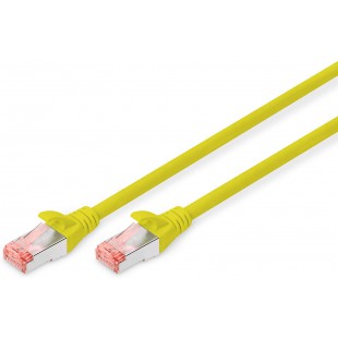 DIGITUS Cable ethernet Professionnel par Digitius - Cat 6 S-FTP 0,5 m Jaune
