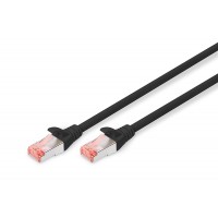 DIGITUS CAT 6 S-FTP patch cord, Cu, LSZH AWG 27/7, length 1 m, color black