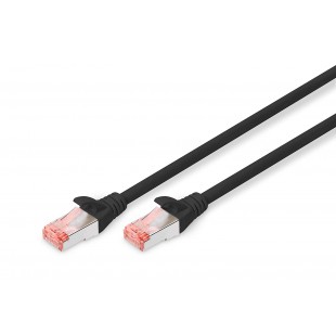 DIGITUS CAT 6 S-FTP patch cord, Cu, LSZH AWG 27/7, length 1 m, color black