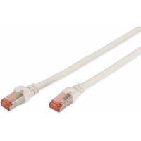 DIGITUS Cat 6 S-FTP Patch Cord, CU, LSZH AWG 27/7, Length 1 m, Color White