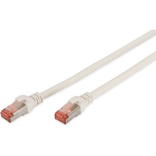 DIGITUS Cat 6 S-FTP Patch Cord, CU, LSZH AWG 27/7, Length 1 m, Color White