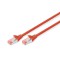 DIGITUS CAT 6 S-FTP patch cord, Cu, LSZH AWG 27/7, length 5 m, color red