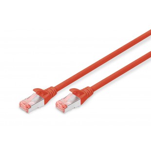 DIGITUS CAT 6 S-FTP patch cord, Cu, LSZH AWG 27/7, length 5 m, color red