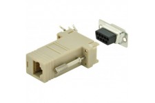 DIGITUS D-Sub 9 sur Adaptateur RJ45 - Coupleur a Monter soi-meme - Connecteur Femelle a Femelle - RS-232 - RS-485 