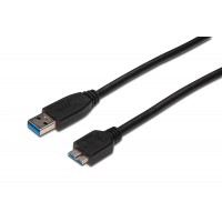Digitus AK300117005S Cable USB 3.0 Connecteurs USB A - Micro USB B 0,5 m