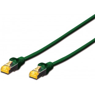 Digitus 2m Cat6a S/FTP cable de reseau S/FTP (S-STP) Vert - Cables de reseau (2 m, Cat6a, S/FTP (S-STP), RJ-45, RJ-45, Vert)