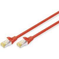 DIGITUS Cat 6A S-FTP cable Patch, 0,25 m, LSZH, AWG 26/7, Paire torsadee, Rouge