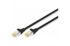 Digitus 0.5m Cat6a S/FTP cable de reseau 0,5 m S/FTP (S-STP) Noir - Cables de reseau (0,5 m, Cat6a, S/FTP (S-STP), RJ-45, RJ-45,