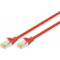 DIGITUS 3m Cat6a S/FTP - cables de reseau (RJ-45, RJ-45, Male/Male, Cat6a, S/FTP (S-STP), Rouge)