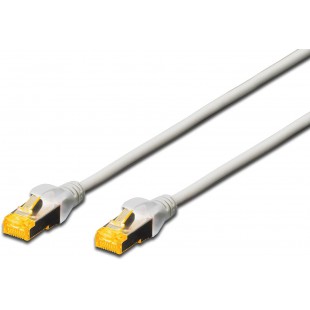 DIGITUS ASSMANN Electronic Cat 6A S-FTP - Cable reseau (10m, Cat6a, S/FTP (S-STP)) Gris