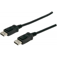 DIGITUS Cable DisplayPort - Full HD - Avec verrouillage - 60 Hz - Compatible avec PC, ecran, carte graphique de jeu